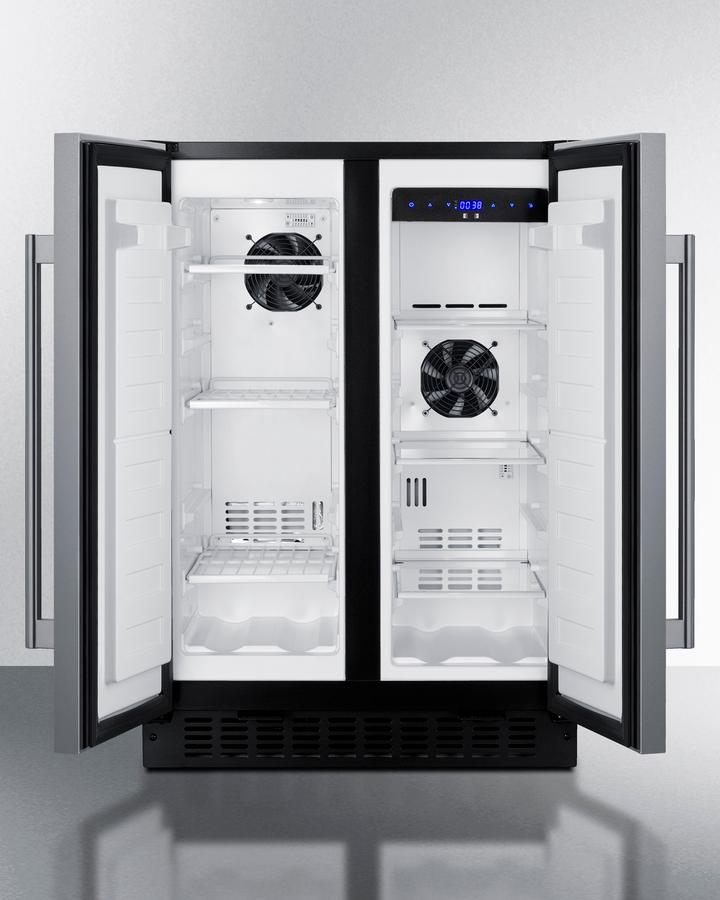 SUMMIT FFRF24SS Summit 24"" Wide Built-in Refrigerator-freezer