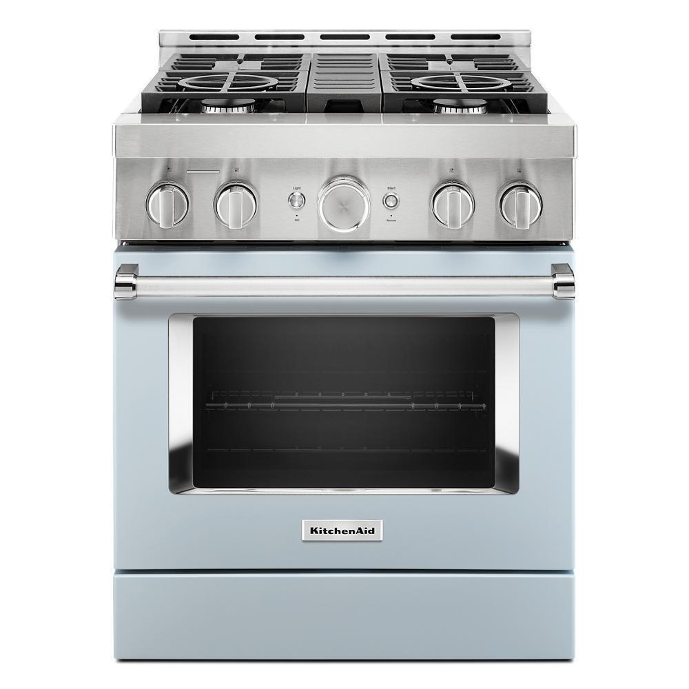 KITCHENAID KFGC500JMB Kitchenaid 30'' Smart Commercial-style Gas Range With 4 Burners ...