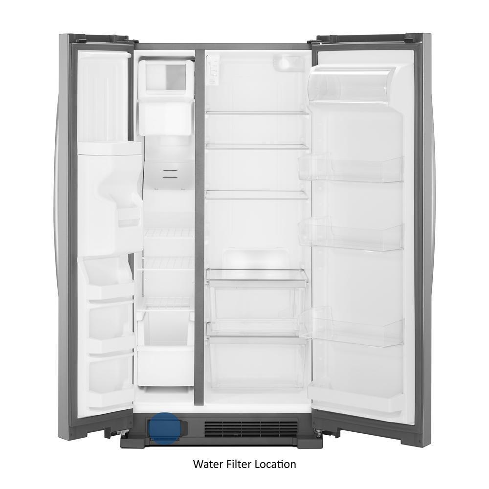 WHIRLPOOL WRS315SDHM Whirlpool 36-inch Wide Side-by-side Refrigerator - 25 Cu. Ft. - ...
