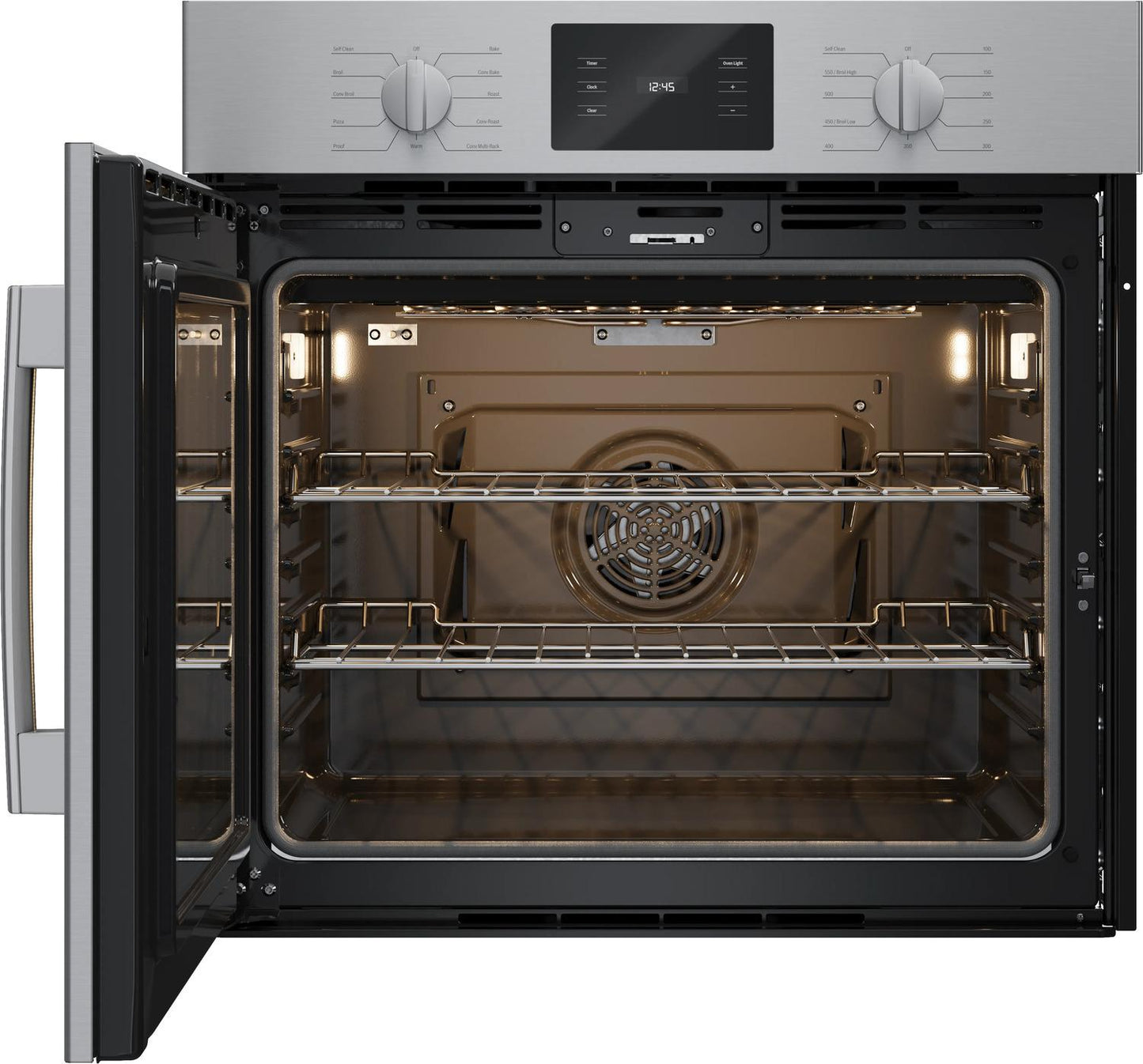 BOSCH HBL5455LUC 500 Series Single Wall Oven 30"" Left Sideopening Door, Stainless Steel