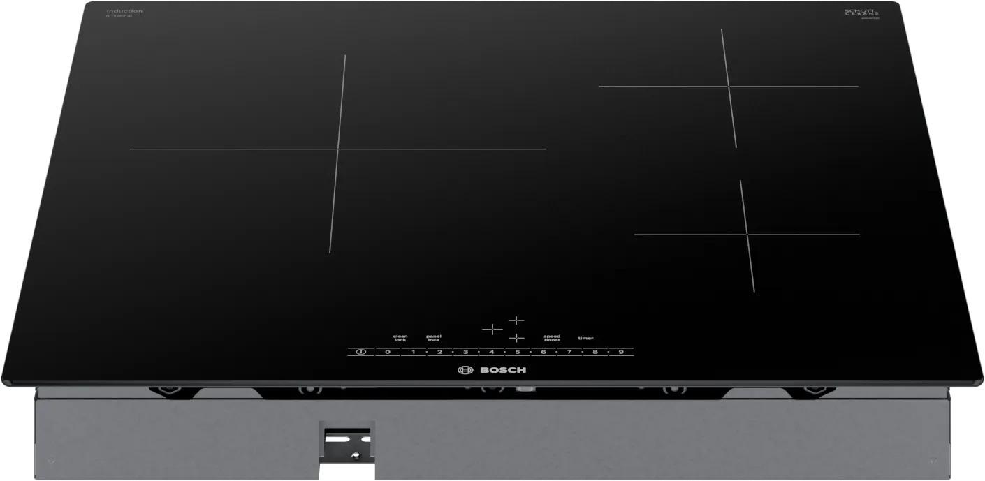 BOSCH NIT5460UC 500 Series Induction Cooktop 24'' Black, Surface Mount Without FRAM...