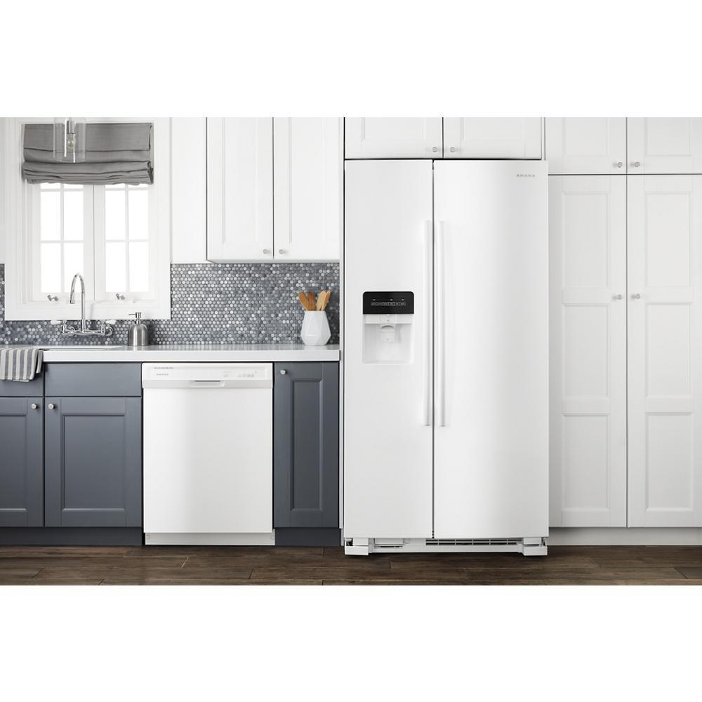 AMANA ASI2575GRW 36-inch Side-by-side Refrigerator With Dual Pad External Ice and WA...