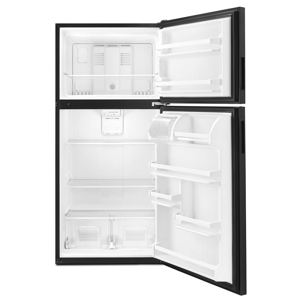 AMANA ART318FFDB 30-inch Wide Top-freezer Refrigerator With Glass Shelves - 18 Cu. F...