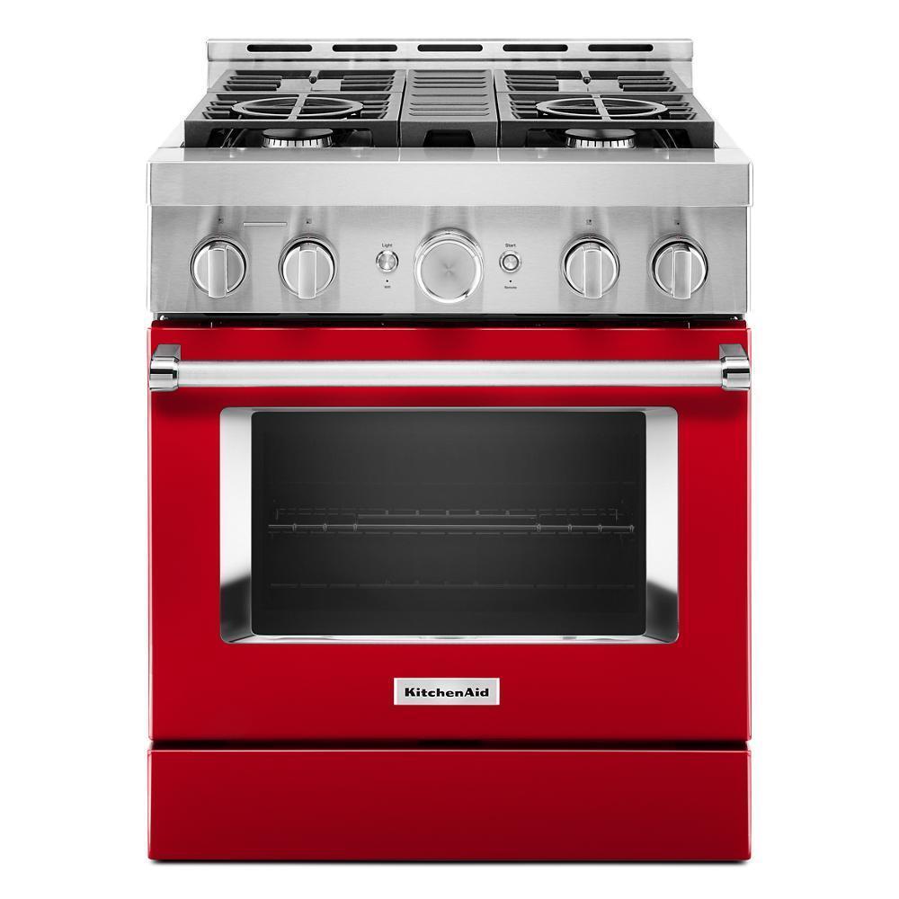 KITCHENAID KFGC500JPA Kitchenaid 30'' Smart Commercial-style Gas Range With 4 Burners ...