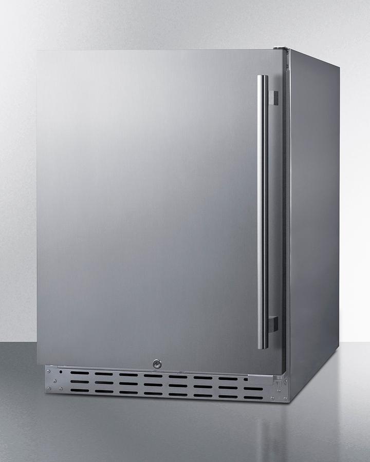 SUMMIT AL55OSCSSLHD Summit 24"" Built-in Outdoor Refrigerator, Ada Compliant