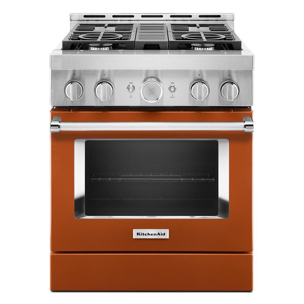 KITCHENAID KFGC500JSC Kitchenaid 30'' Smart Commercial-style Gas Range With 4 Burners ...