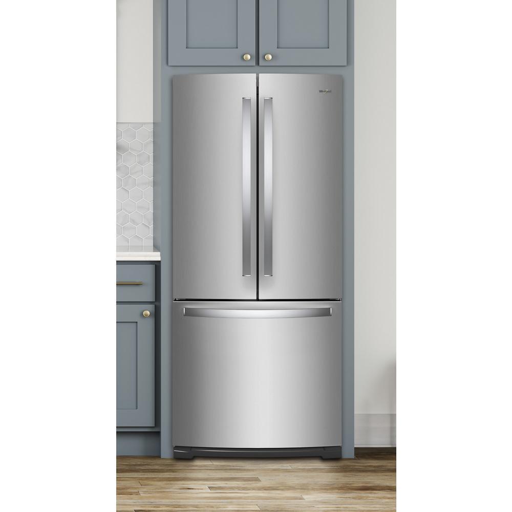 WHIRLPOOL WRF560SMHZ Whirlpool 30-inch Wide French Door Refrigerator - 20 Cu. Ft. - F...
