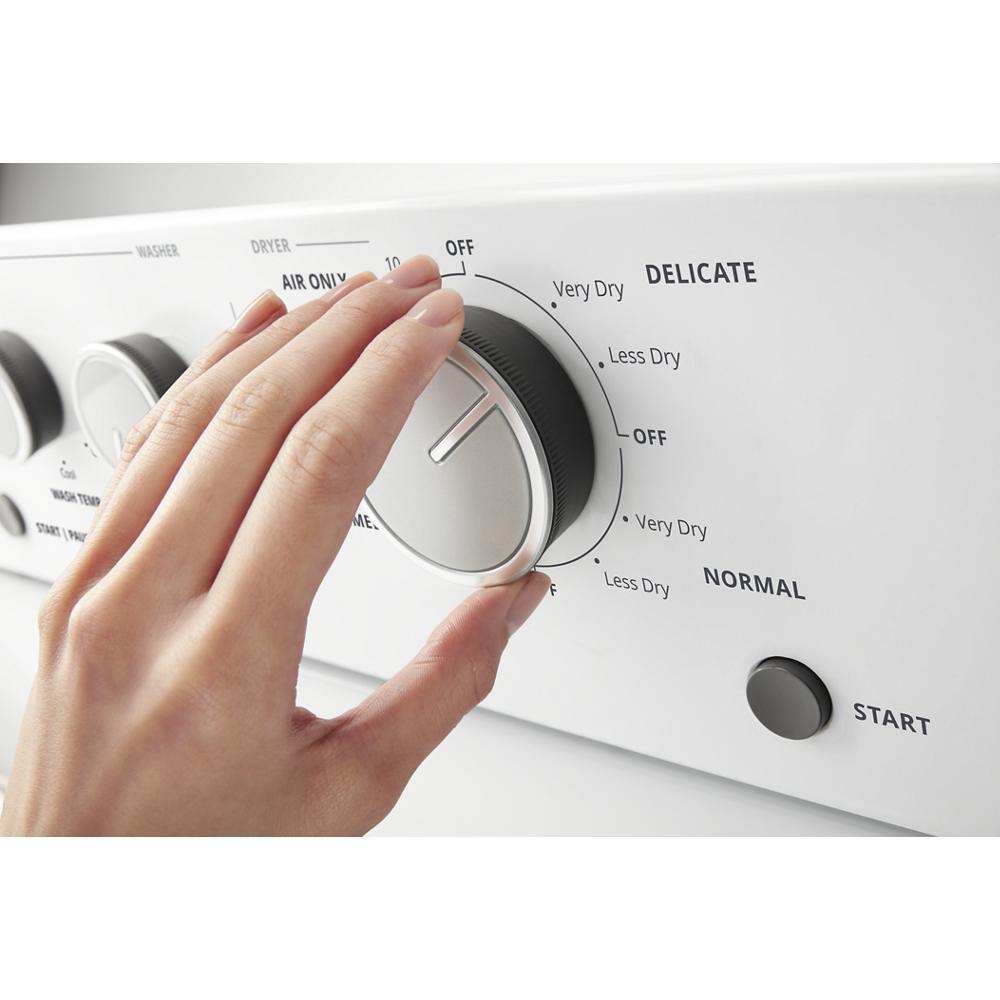 WHIRLPOOL WET4027HW Whirlpool 3.5 CU.FT Electric Stacked Laundry Center 9 Wash CYCLE...