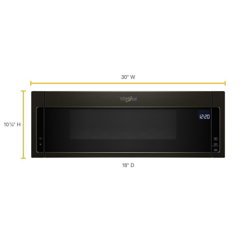 WHIRLPOOL WML75011HV Whirlpool 1.1 Cu. Ft. Low Profile Microwave Hood - Black Stainless