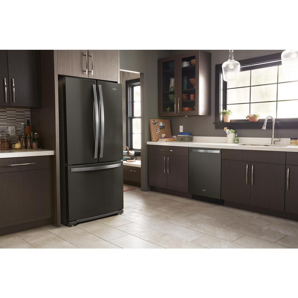 WHIRLPOOL WRF560SMHV Whirlpool 30-inch Wide French Door Refrigerator - 20 Cu. Ft. - B...