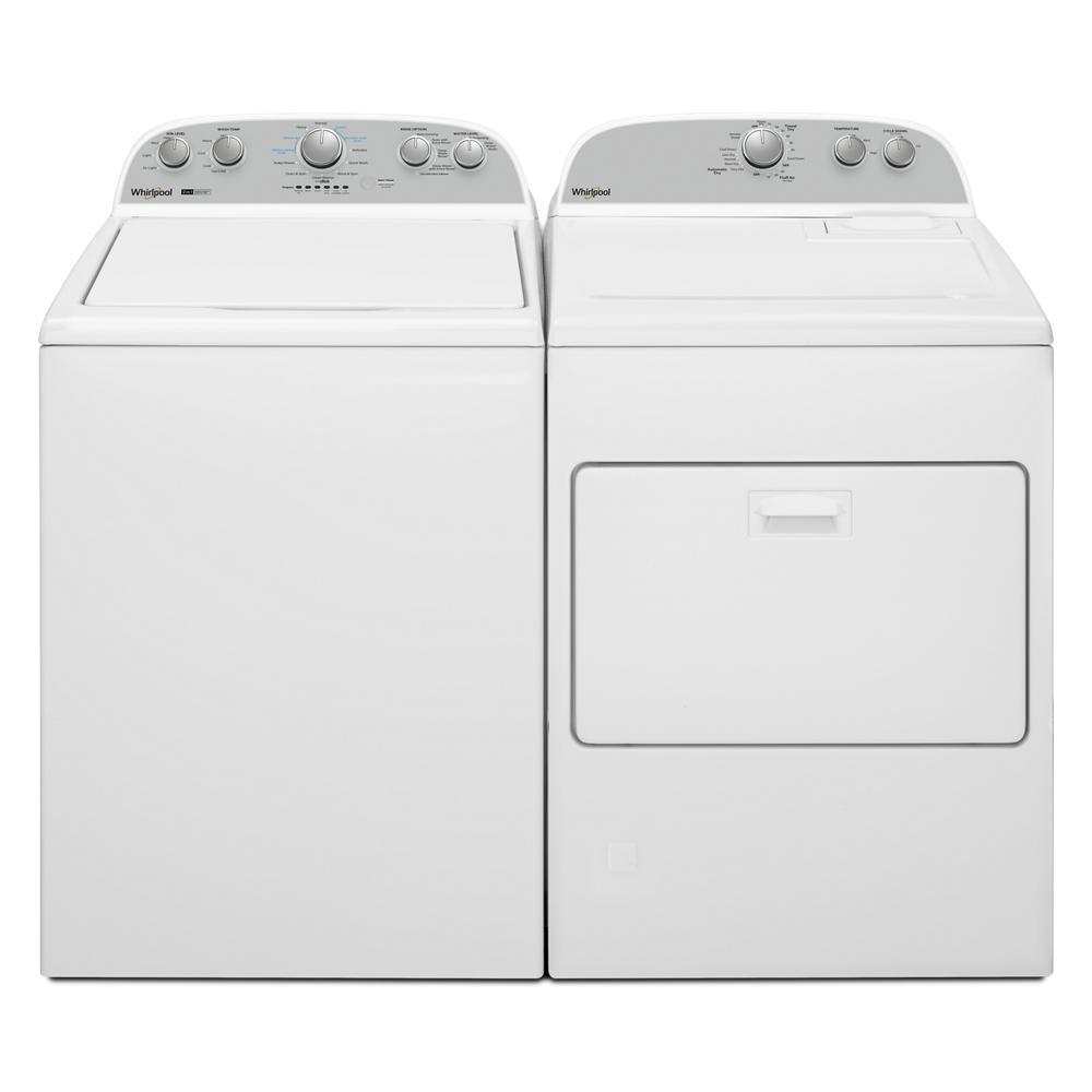 WHIRLPOOL WTW4957PW 3.8-3.9 Cu. Ft. Whirlpool Top Load Washer With Removable Agitator