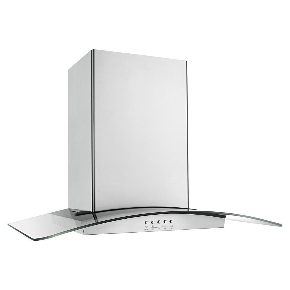 WHIRLPOOL WVW75UC0DS Stainless Steel Whirlpool 30 Inch Convertible Glass Kitchen VENT...
