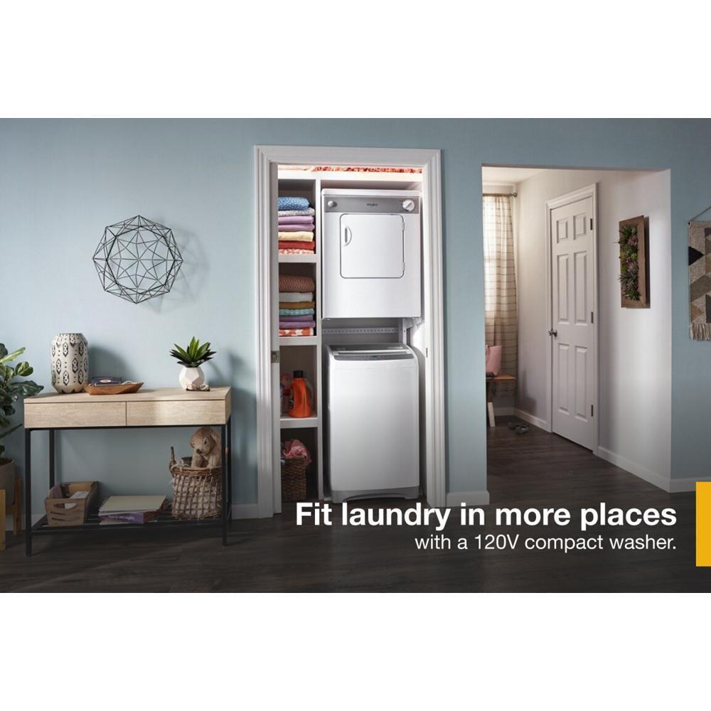 WHIRLPOOL WTW2000HW 1.6 Cu. Ft. Compact Top Load Washer With Flexible Installation