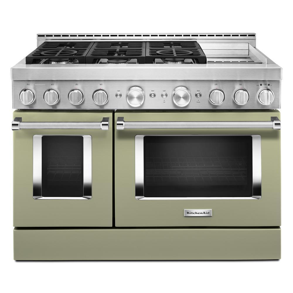 KITCHENAID KFGC558JAV Kitchenaid 48'' Smart Commercial-style Gas Range With Griddle - ...