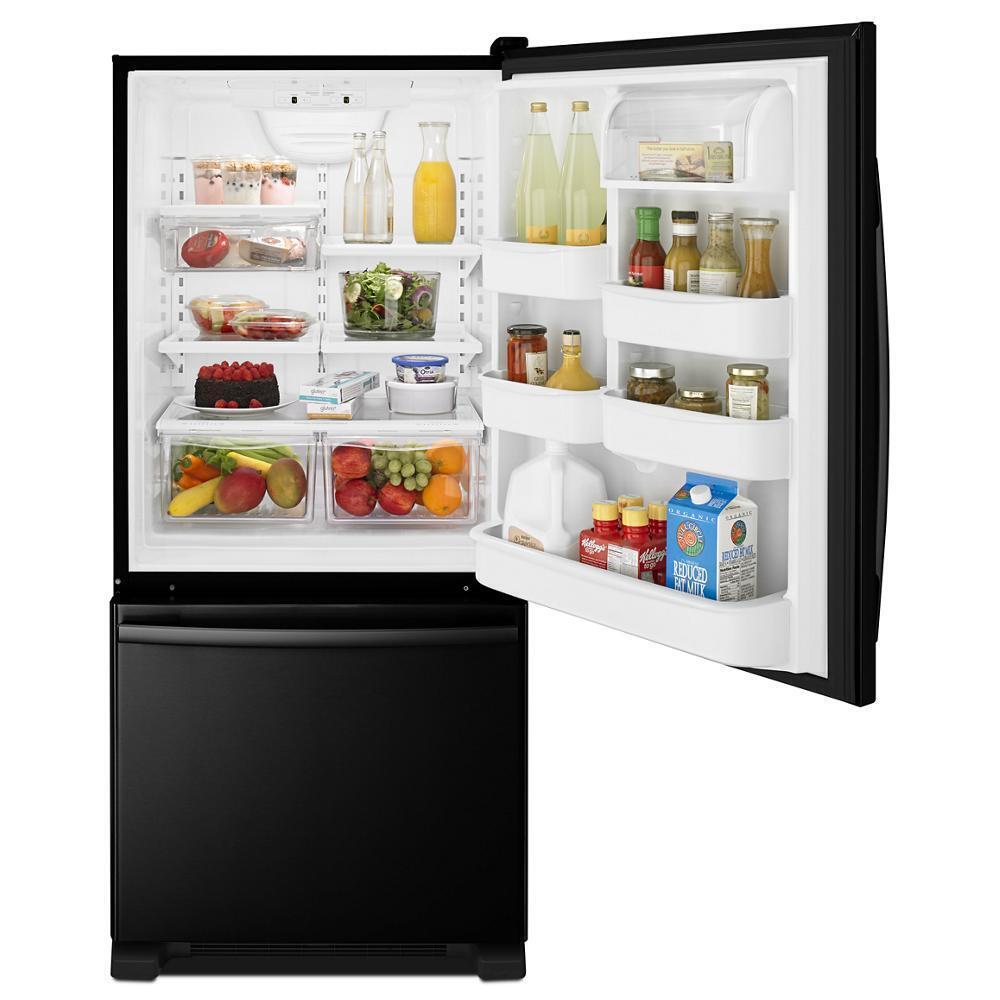 AMANA ABB1924BRB 18.5 Cu. Ft. Energy Star Qualified Bottom-freezer Refrigerator -...
