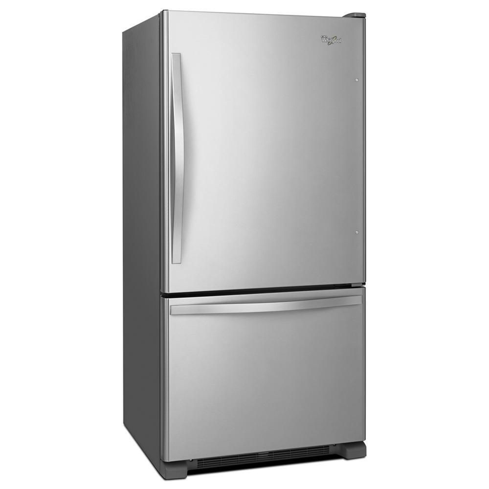 WHIRLPOOL WRB322DMBM Stainless Steel Whirlpool 22 Cu. Ft. Bottom-freezer REFRIGERATOR...