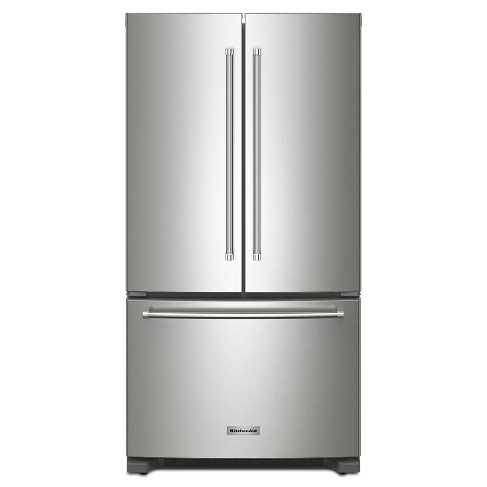 KITCHENAID KRFC136RPS 20 Cu. Ft. 36-inch Width Counter-depth French Door Refrigerator WIT...