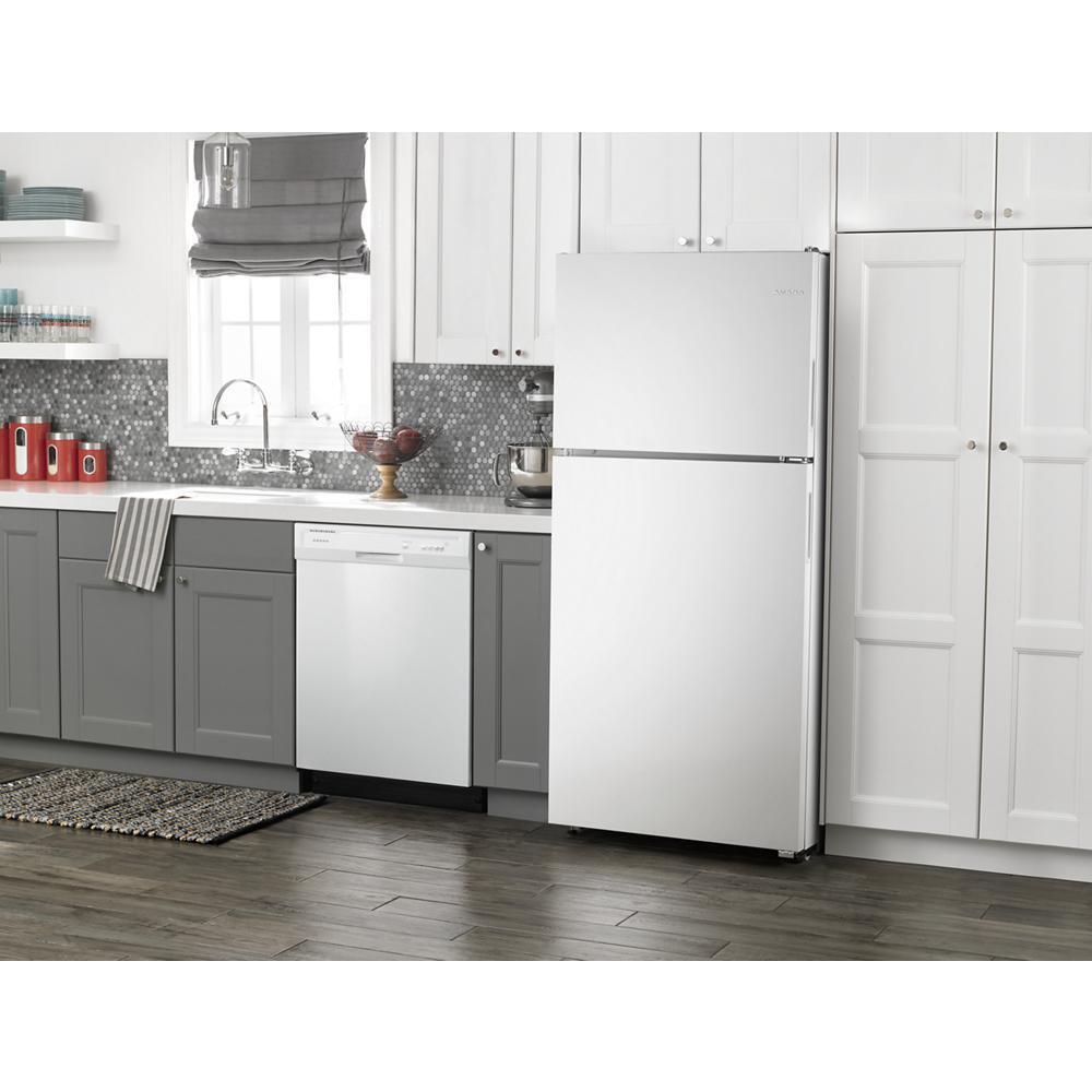 AMANA ART318FFDW 30-inch Wide Top-freezer Refrigerator With Glass Shelves - 18 Cu. F...