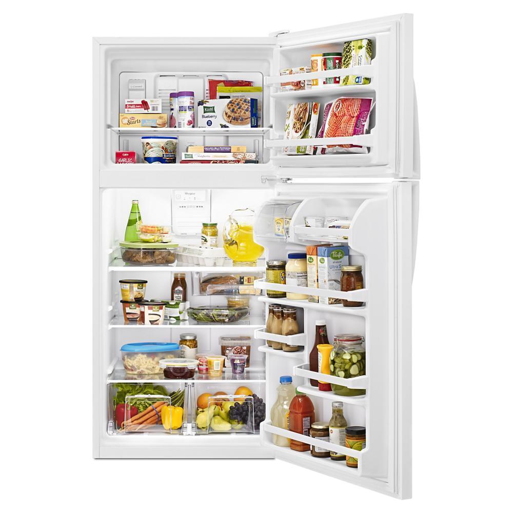 WHIRLPOOL WRT318FZDW White Whirlpool 30"" Wide Top-freezer Refrigerator With FLEXI-SLI...