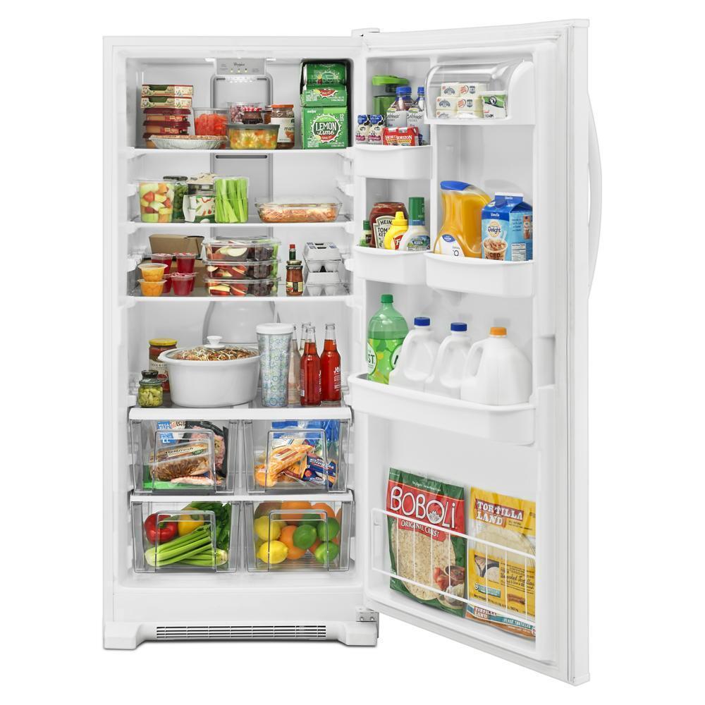 WHIRLPOOL WRR56X18FW 31-inch Wide All Refrigerator With LED Lighting - 18 Cu. Ft.