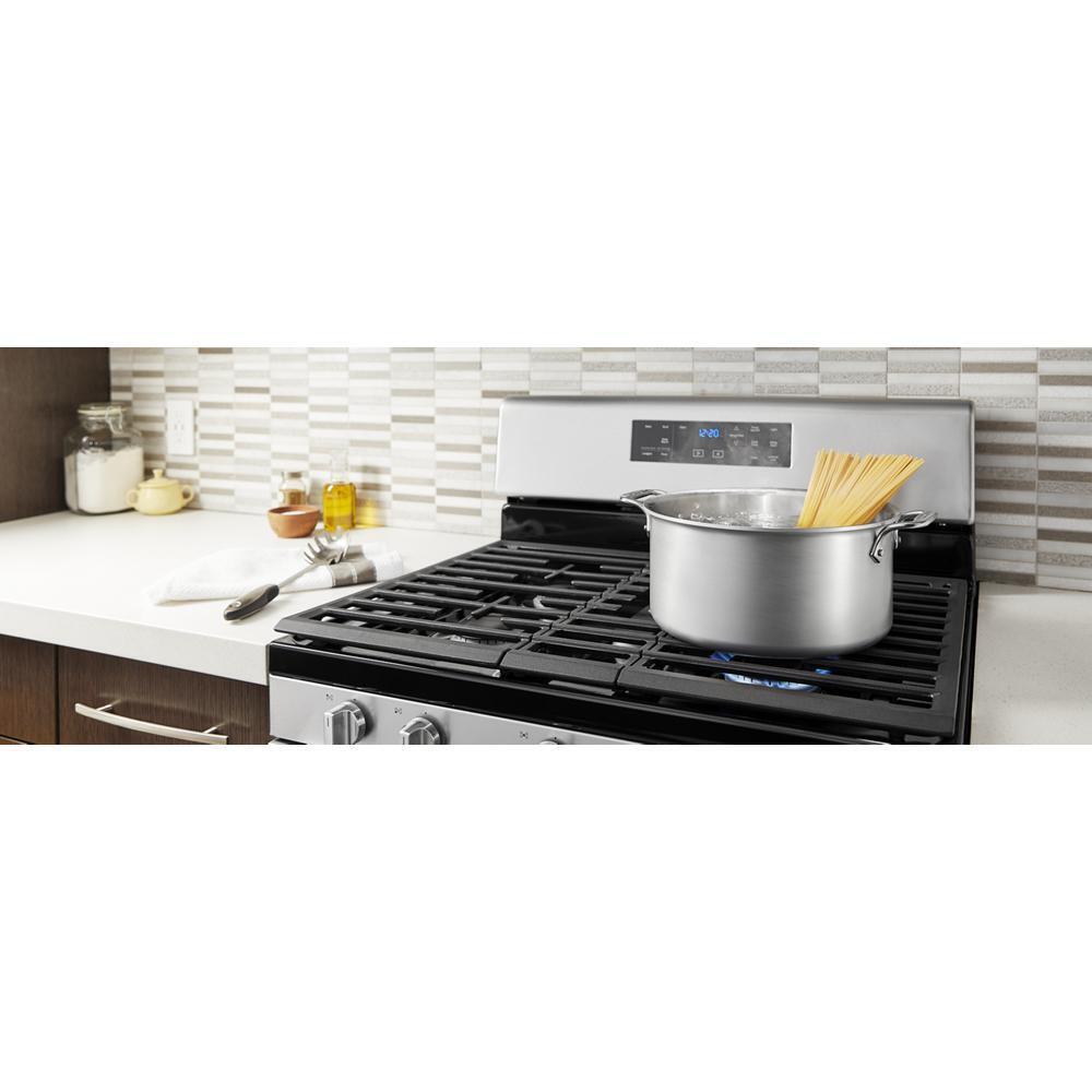 WHIRLPOOL WFG525S0JZ 5.0 Cu. Ft. Whirlpool Gas Range With Center Oval Burner