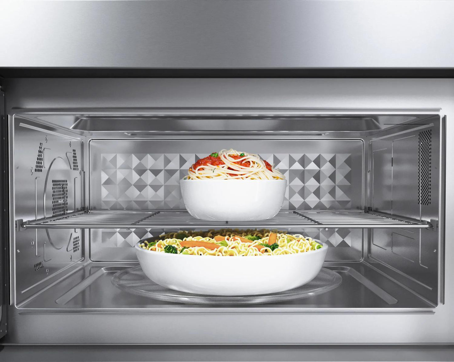 BOSCH HMV8054U 800 Series Over-the-range Microwave 30"" Left Sideopening Door, STAI...