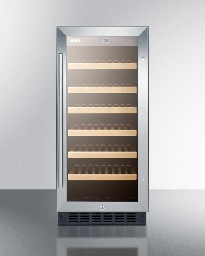 SUMMIT SWC1535B 15"" Wide Wine Cellar for Built-in or Freestanding Use, With DIGITAL...