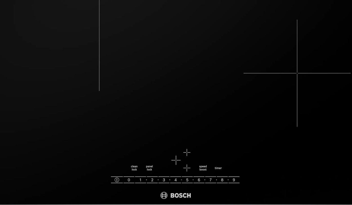 BOSCH NIT5460UC 500 Series Induction Cooktop 24'' Black, Surface Mount Without FRAM...