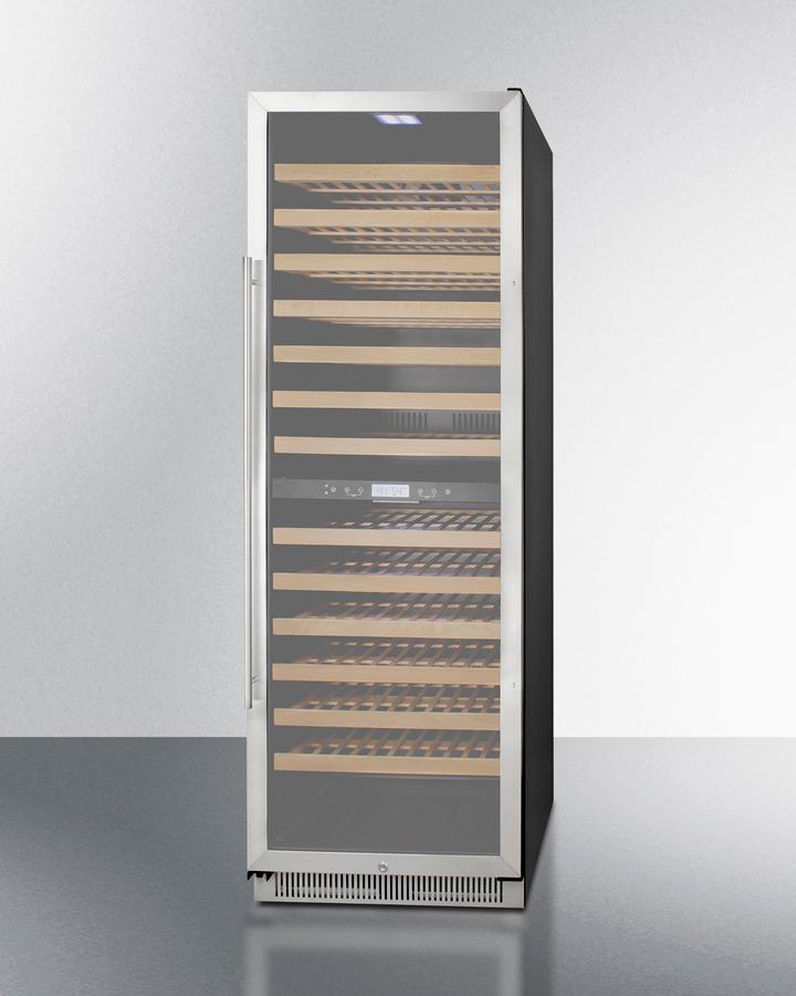 SUMMIT SWC1966B Summit 24"" Wide Dual Zone Wine Cellar