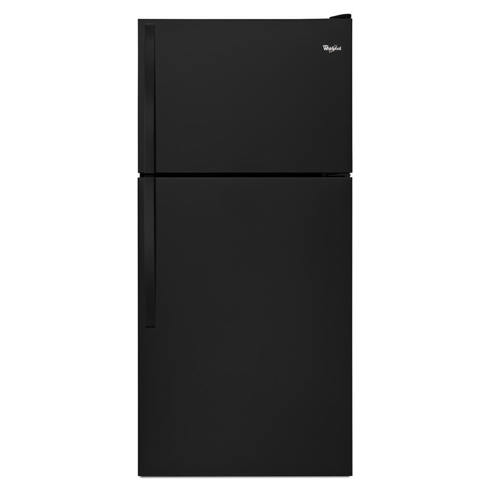 WHIRLPOOL WRT318FZDB Black Whirlpool 30"" Wide Top-freezer Refrigerator With FLEXI-SLI...