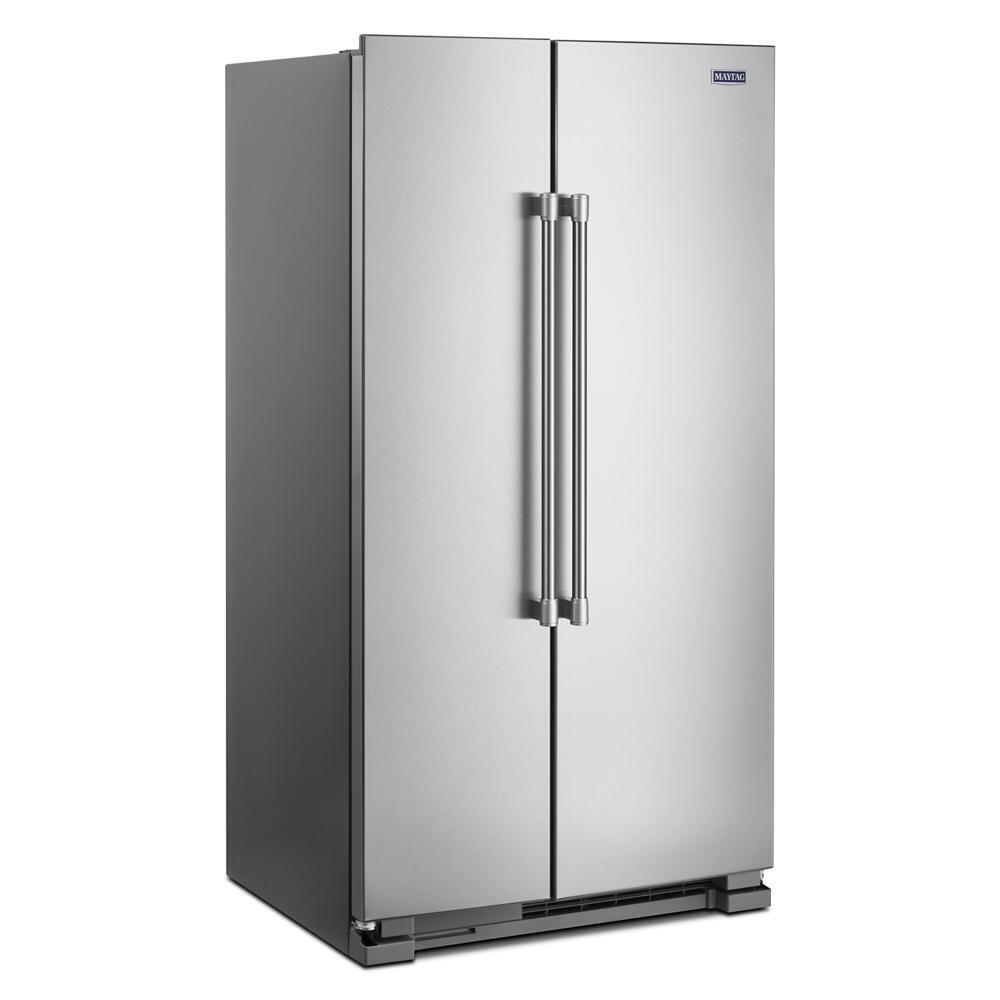 MAYTAG MSS25N4MKZ Maytag 36-inch Wide Side-by-side Refrigerator - 25 Cu. Ft.
