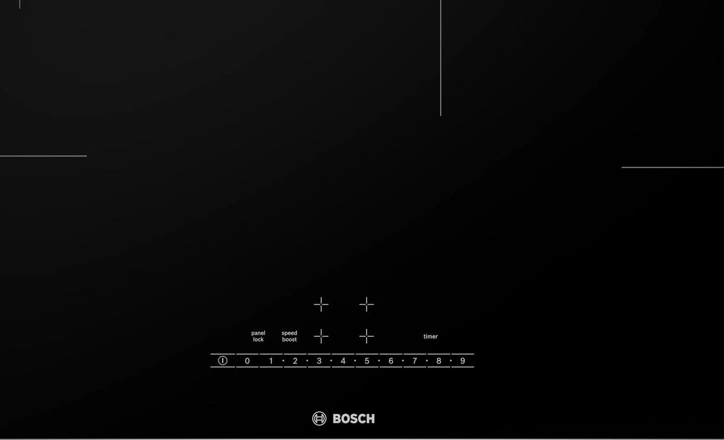 BOSCH NIT5060UC 500 Series Induction Cooktop 30'' Black, Surface Mount Without FRAM...