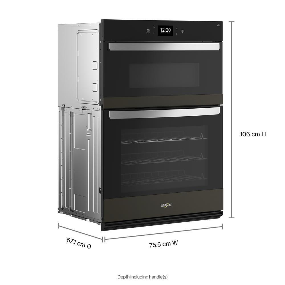 WHIRLPOOL WOEC7030PV Whirlpool 5.0 Cu. Ft. Wall Oven Microwave Combo With Air Fry