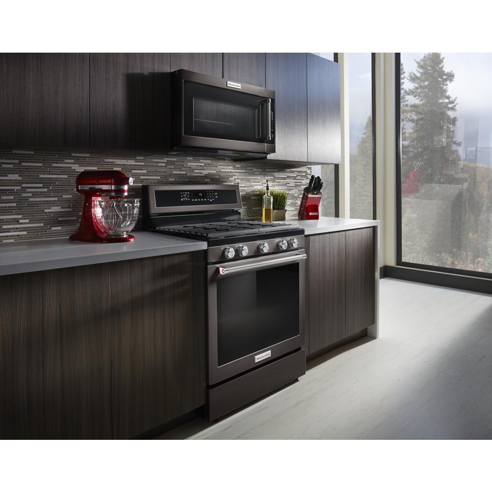 KITCHENAID KFGG500EBS Kitchenaid 30-inch 5-burner Gas Convection Range - Black Stainless