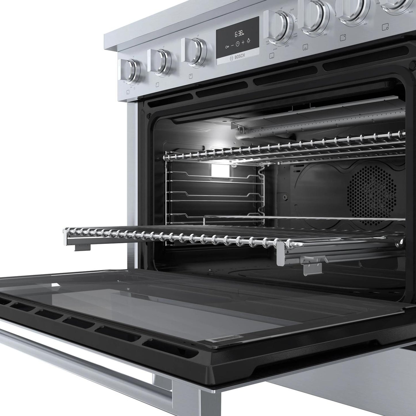 BOSCH HDS8655U 800 Series Dual Fuel Freestanding Range 36'' Stainless Steel Hds8655u