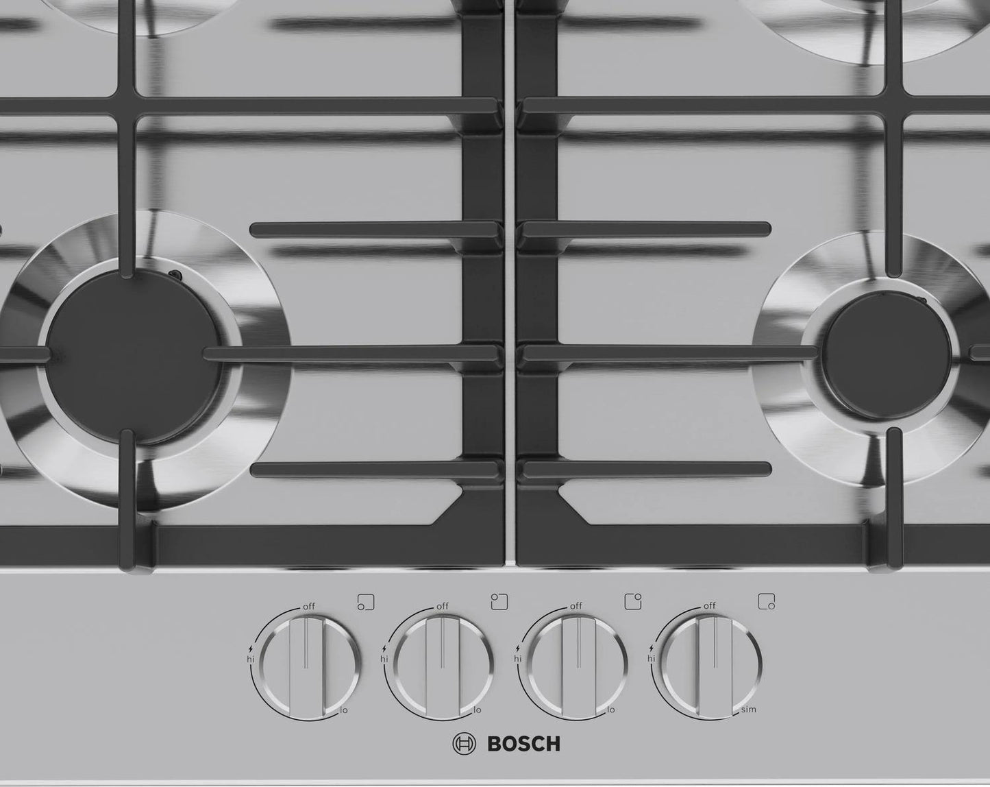 BOSCH NGM3450UC Bosch 300 Series Gas Cooktop Stainless Steel