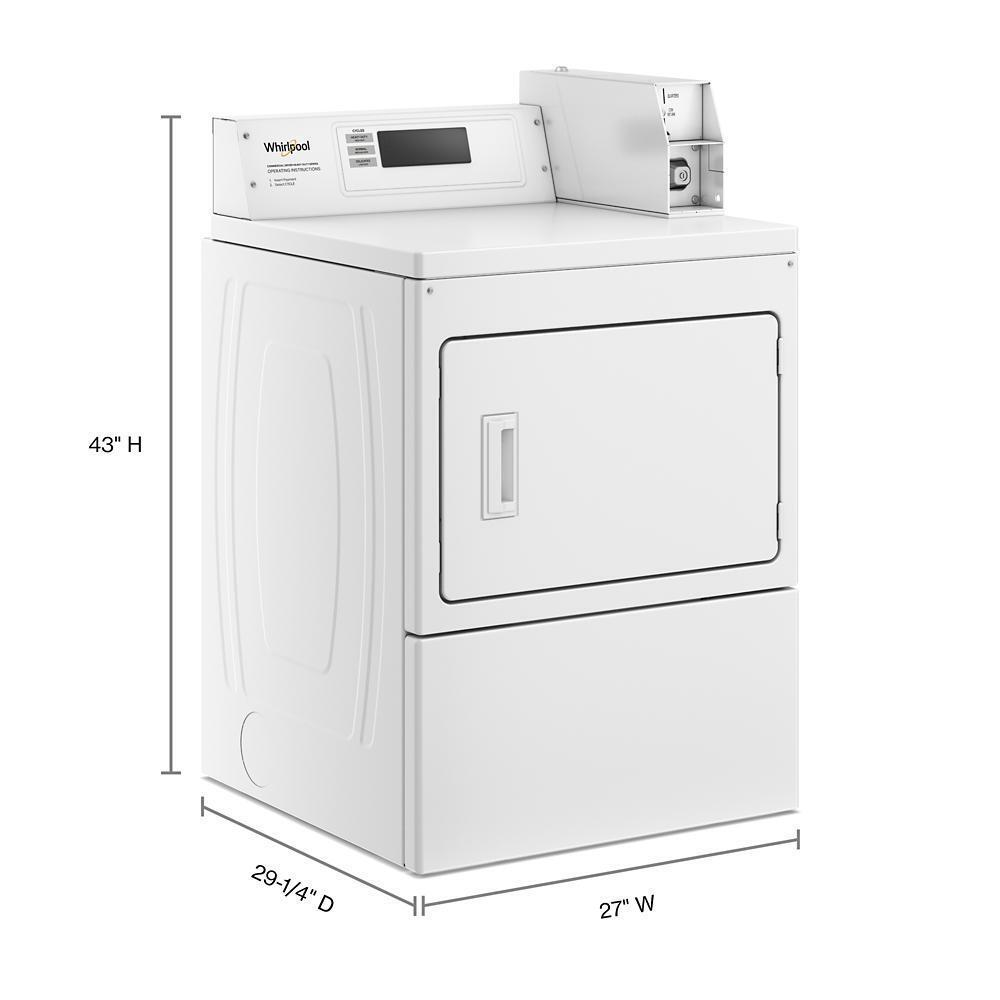 WHIRLPOOL CEM2779JQ Commercial Electric Dryer With Factory Installed Coin Drop & Coin Box