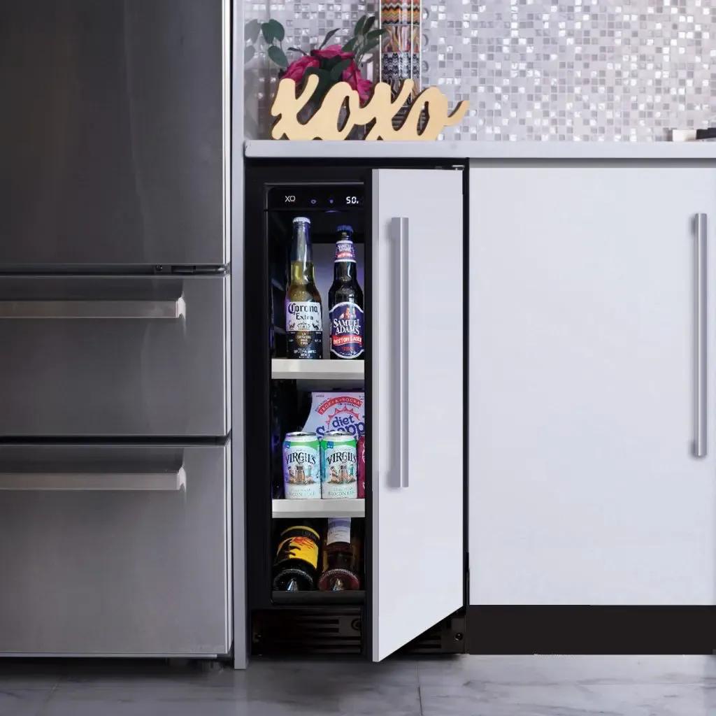 XO APPLIANCE XOU15BCOFL XO Appliance Beverage Center 15"" Solid Overlay Door Lh