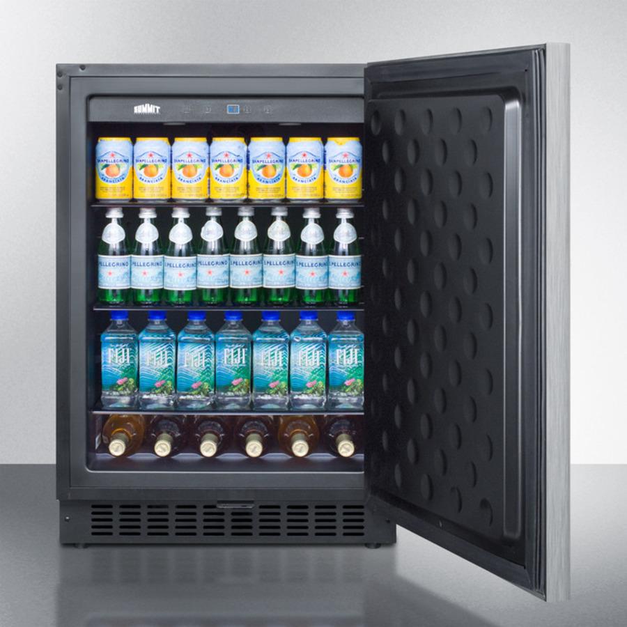 SUMMIT FF64BXCSSHH Built-in Undercounter All-refrigerator for Residential or COMMERCIA...