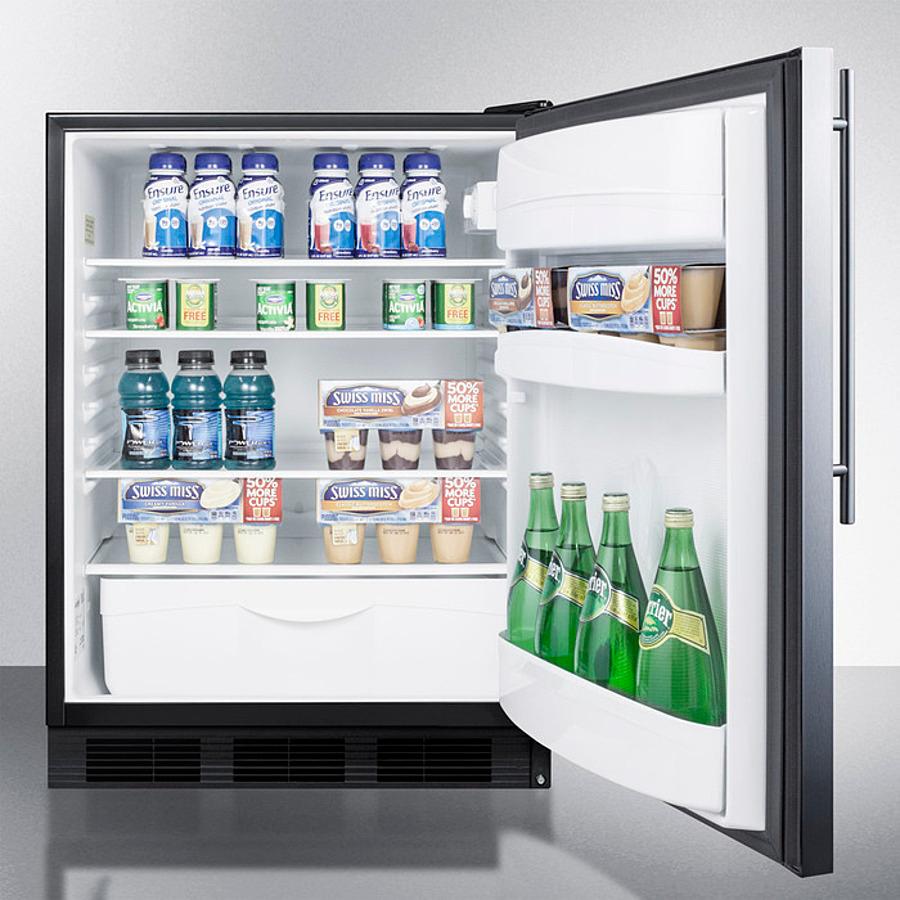 SUMMIT FF6BKBI7SSHV Commercially Listed Built-in Undercounter All-refrigerator for GENE...