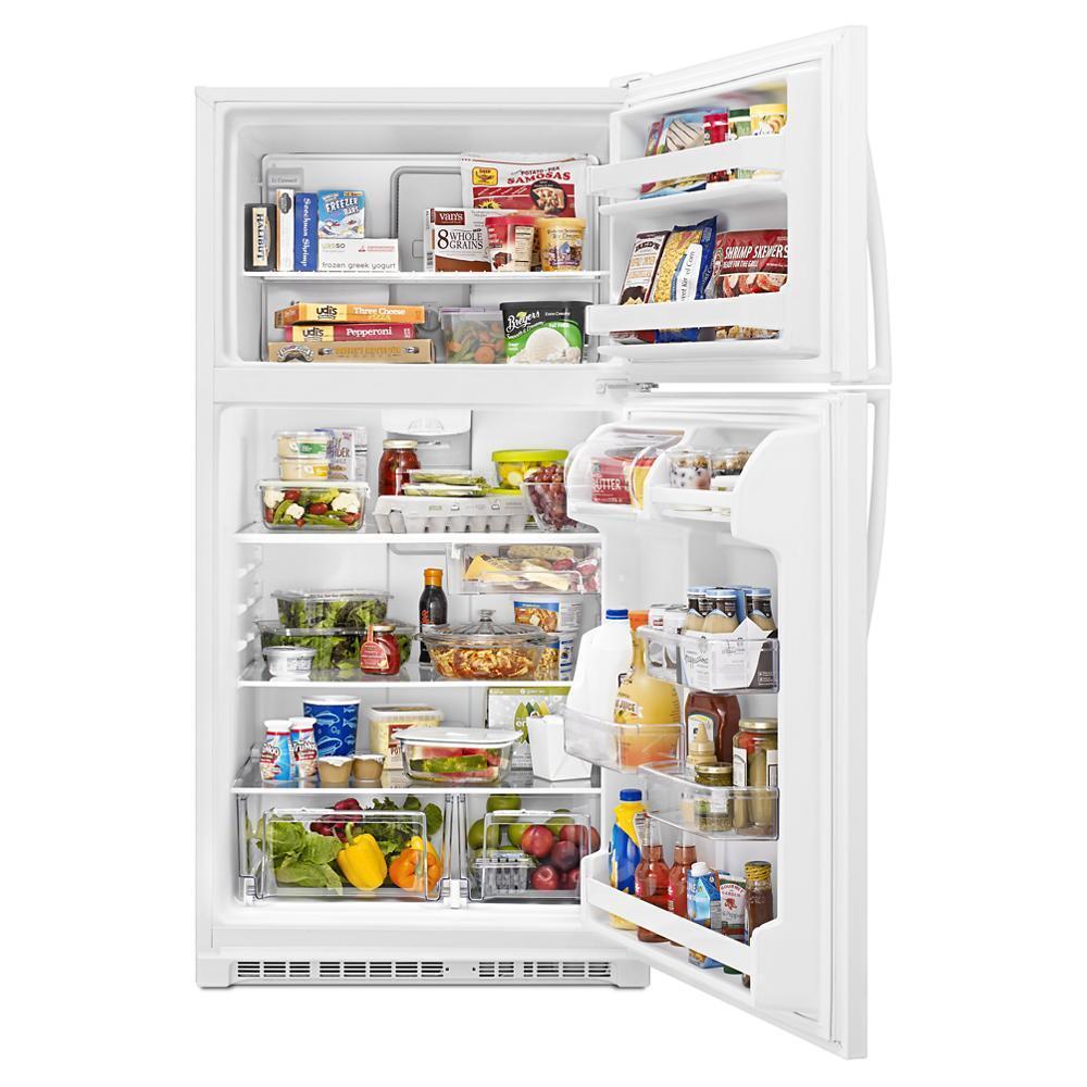 WHIRLPOOL WRT311FZDW White Whirlpool 33"" Wide Top-freezer Refrigerator With Ez CONNEC...