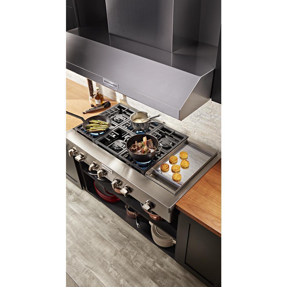 KITCHENAID KCGC558JSS Kitchenaid 48'' 6-burner Commercial-style Gas Rangetop With GRID...