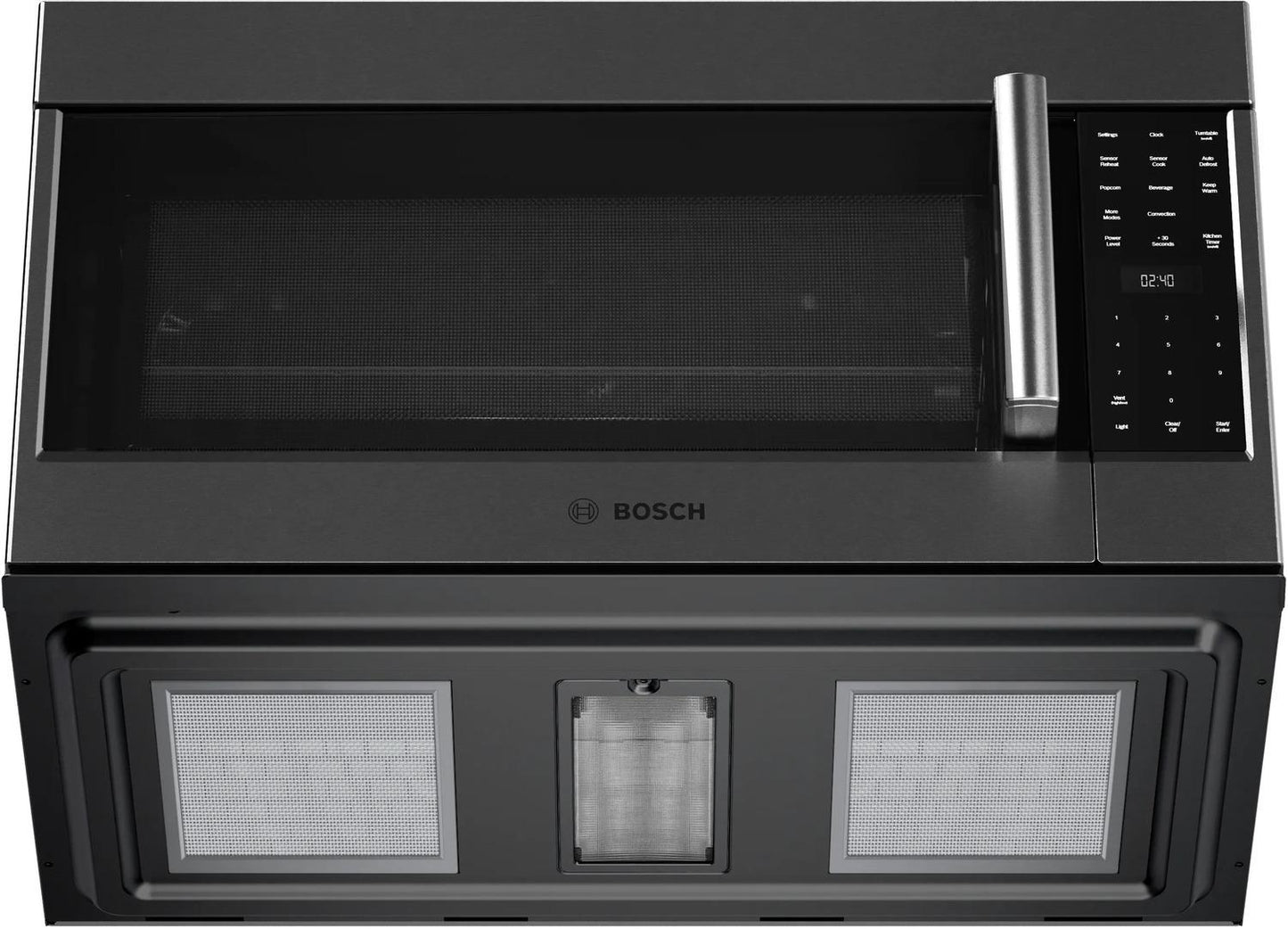 BOSCH HMV8045U 800 Series Over-the-range Microwave 30"" Left Sideopening Door, BLAC...