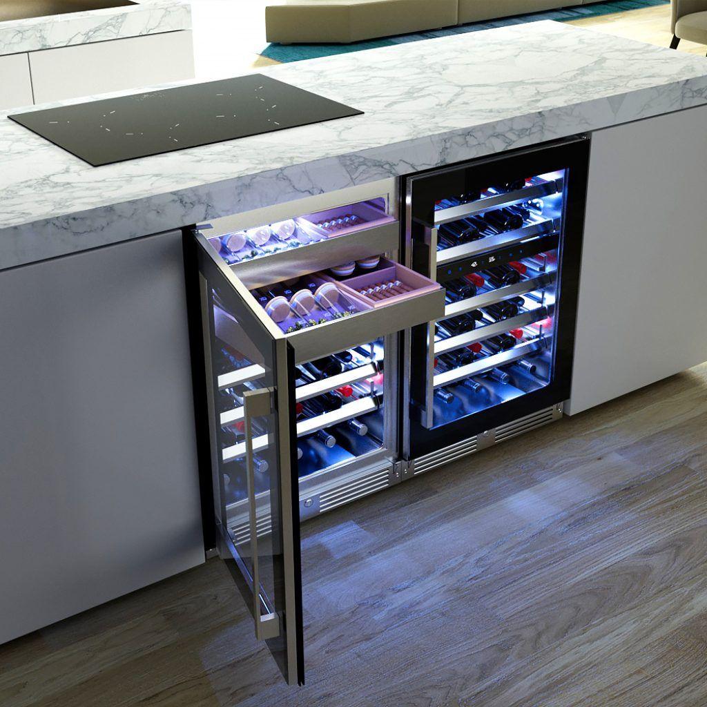 XO APPLIANCE XOU24WWGOL XO Appliance Wine and Weed 24"" Overlay Frame Glass Lh