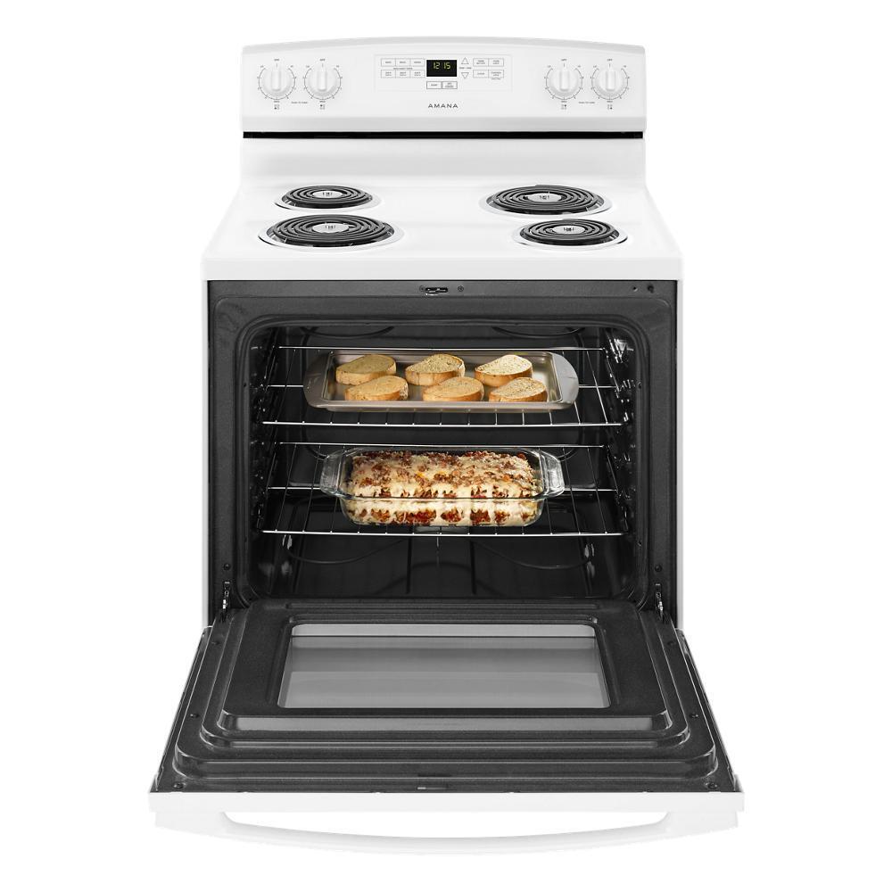 AMANA ACR4303MFW 30-inch Amana Electric Range With Bake Assist Temps - White