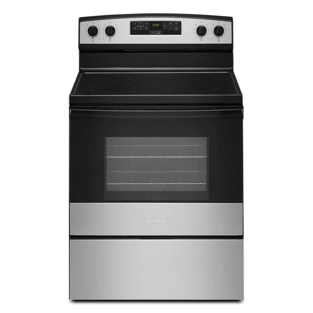 AMANA AER6303MMS 30-inch Amana Electric Range With Extra-large Oven Window