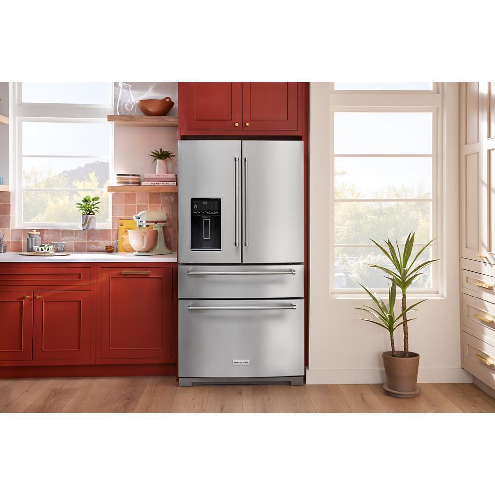 KITCHENAID KRMF536RPS 26.2 Cu. Ft. Multi-door French Door Refrigerator With Platinum INTE...