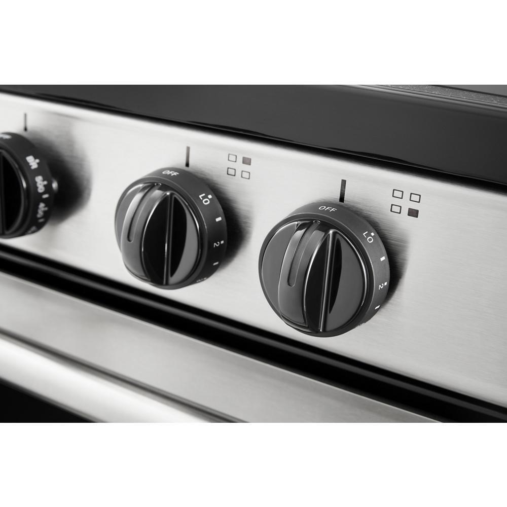 WHIRLPOOL WFE500M4HS Whirlpool 24-inch Freestanding Electric Range With Upswept SPILL...