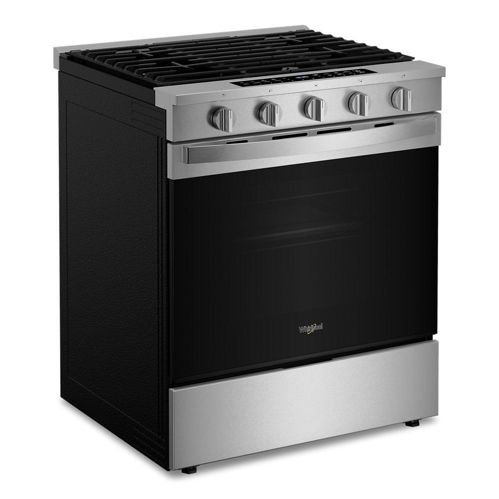 WHIRLPOOL WSGS7530RZ 30-inch Smart Slide In Gas Range With Air Cooking Technology, No PR...