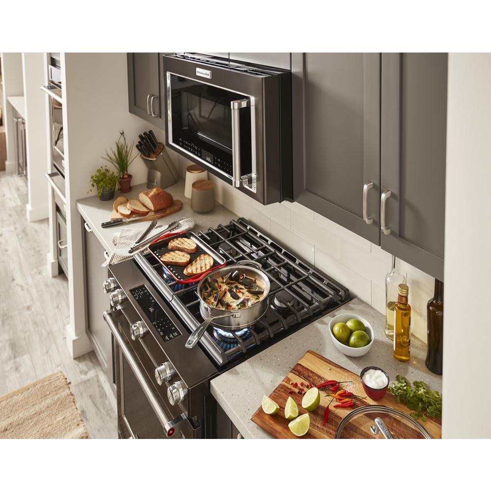 KITCHENAID KSGG700EBS Kitchenaid 30-inch 5-burner Gas Slide-in Convection Range - BLAC...